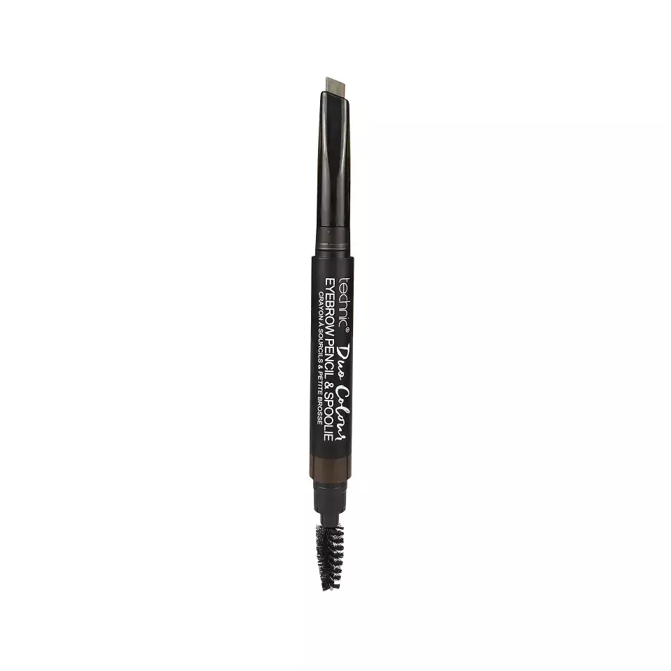 Technic Duo Colour Eyebrow Pencil & Spoolie – Dark